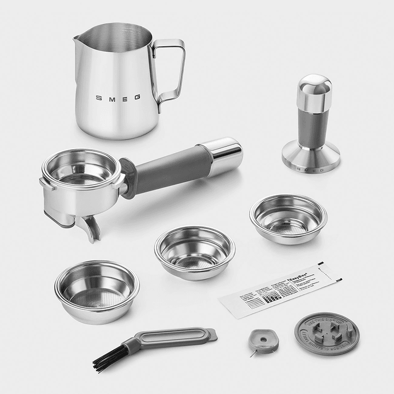 Espresso Coffee Machine with Grinder, Pastel Green