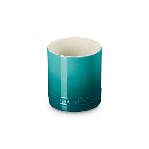 Image showing the Stoneware Utensil Jar, Bleu Riviera product.