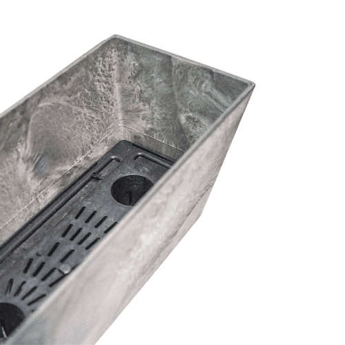 Image showing the Ella Balcony trough, H17 x D55cm, Grey product.
