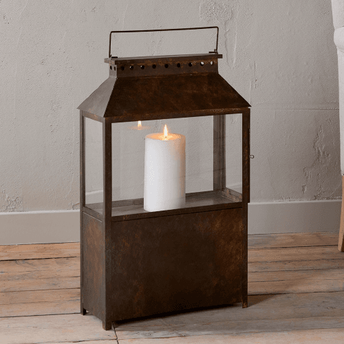 Image showing the Akoko Patina Wide Lantern product.