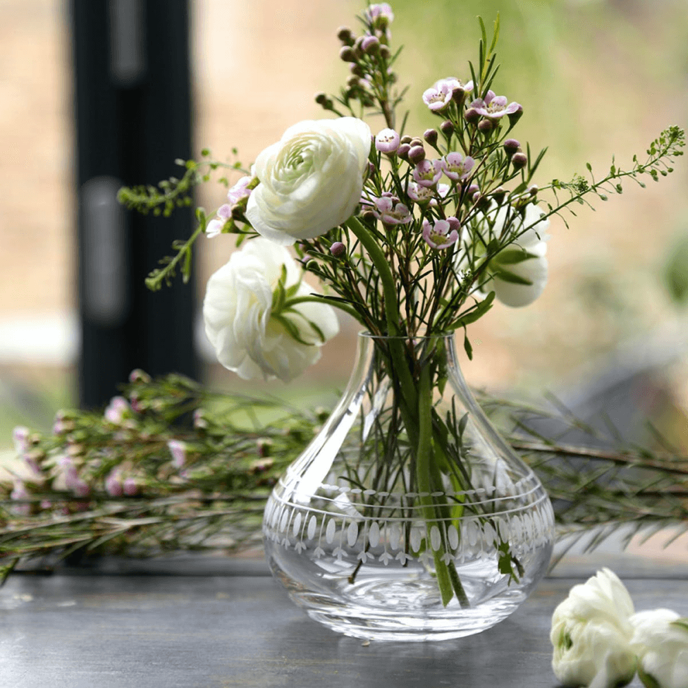 Ovals Vase, H11cm, Crystal