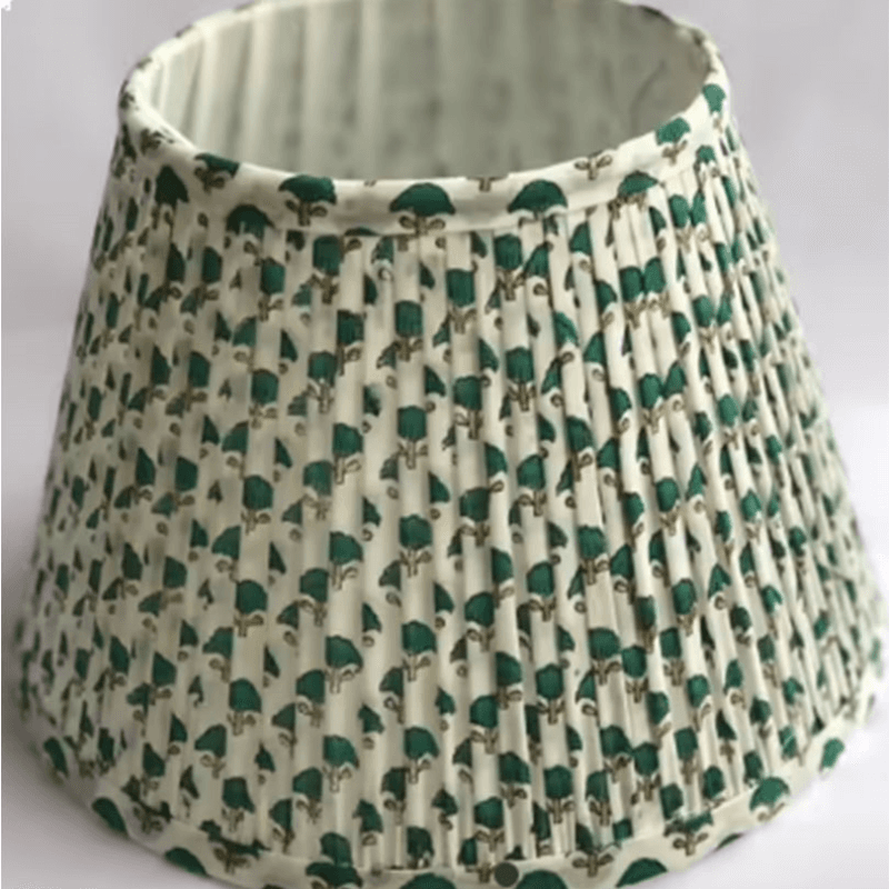 Arjuna Empire Lampshade, 14", Green
