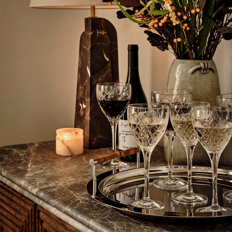 Barwell Set of 4 Wine Glasses, Clear