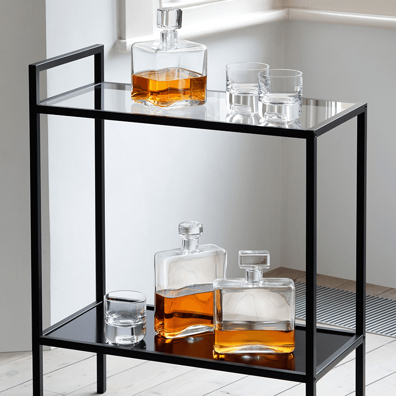 Cask Whisky Oblong Decanter, 1l, Clear