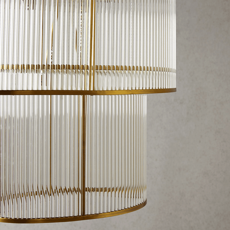 Ioki Oval Chandelier, Antique Brass