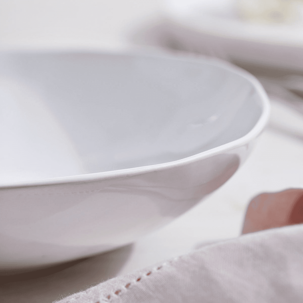 Portobello Pasta Bowl, White