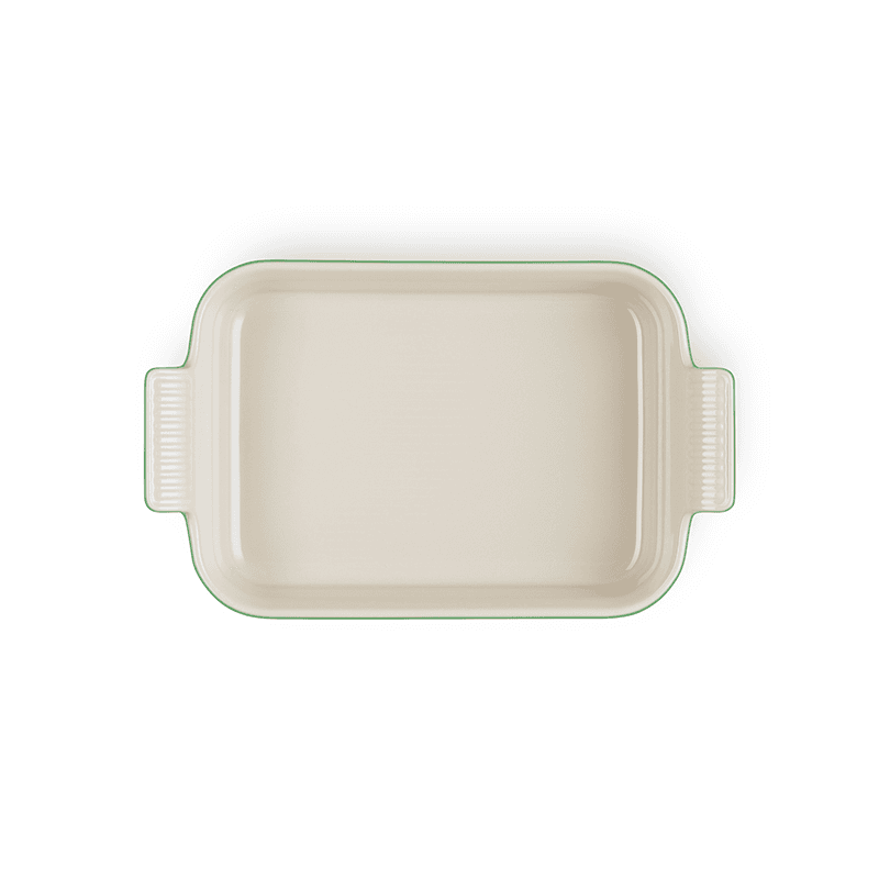 Stoneware Heritage Rectangular Dish, 19cm, Bamboo Green