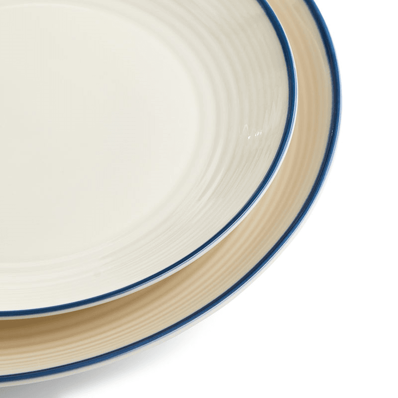 Gordon Ramsay Maze Denim Line 12 Piece Dinnerware Set, White