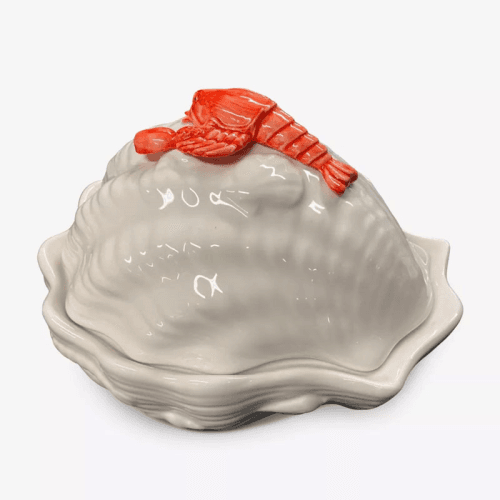 Image showing the The Lobster Bowl, L30 x W28cm, White product.