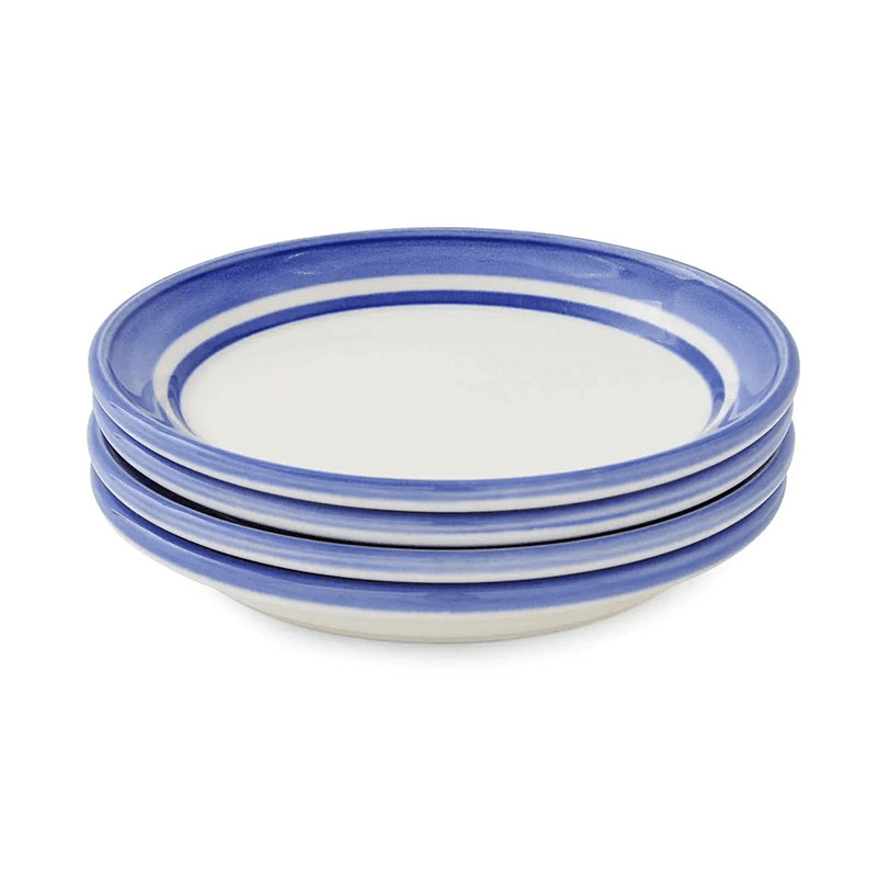 Potter's Stripe Set of 4 Bread Plates