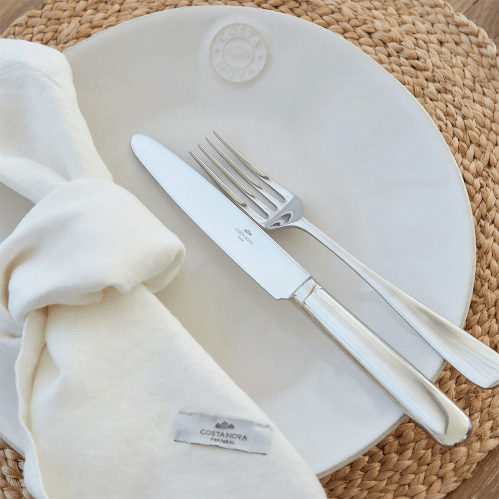Nova Set of 6 Dinner Plates, White