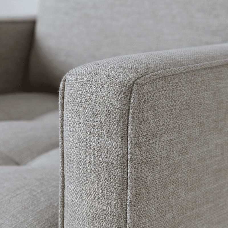Model 02 Linen Armchair, Pumice