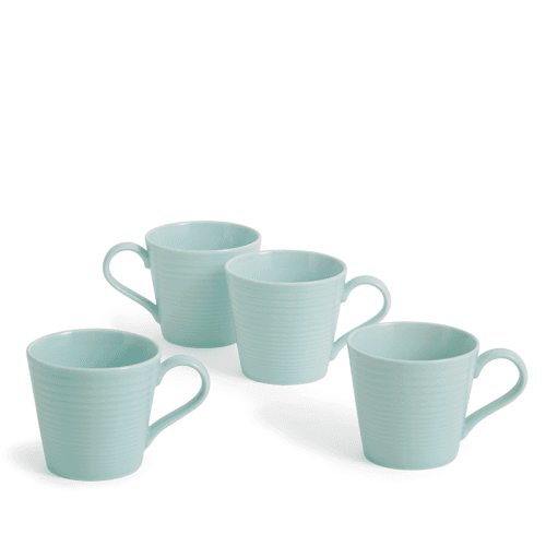 Image showing the Gordon Ramsay Maze Set of 4 Mugs, 400ml, Blue product.