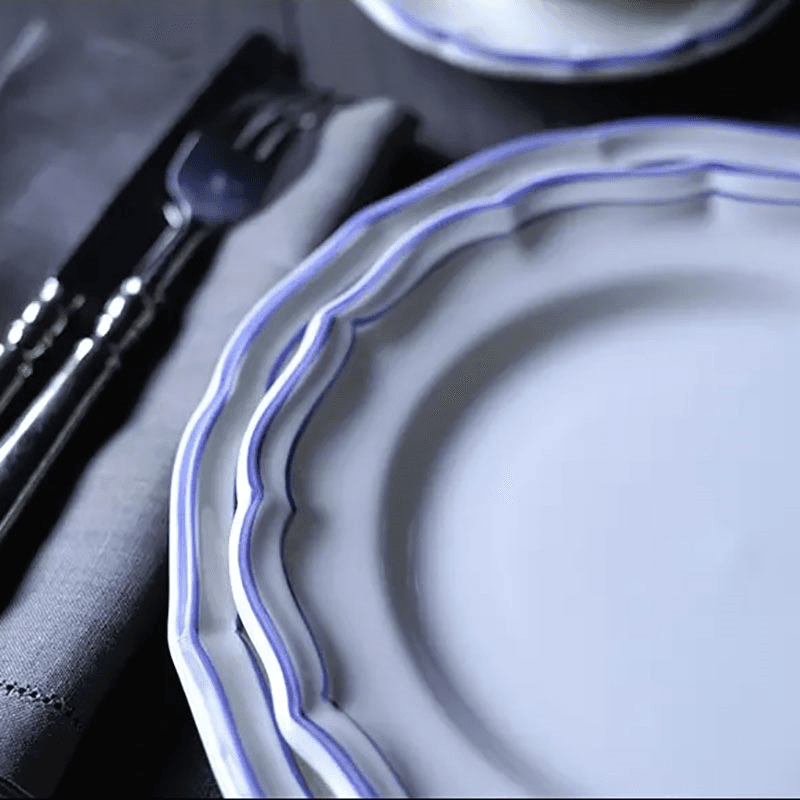 Filet Set of 4 Dinner Plates, Bleu