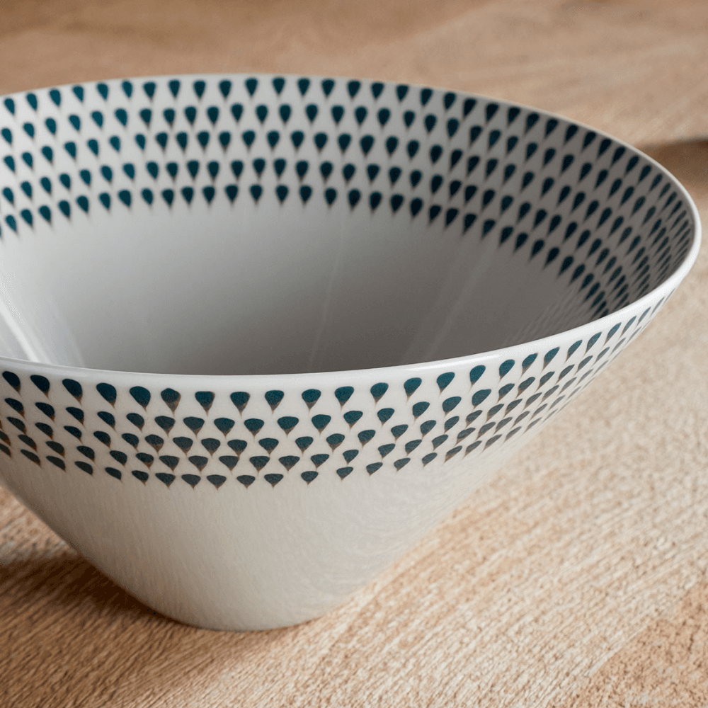 Juniper Drop Serving Bowl, Green