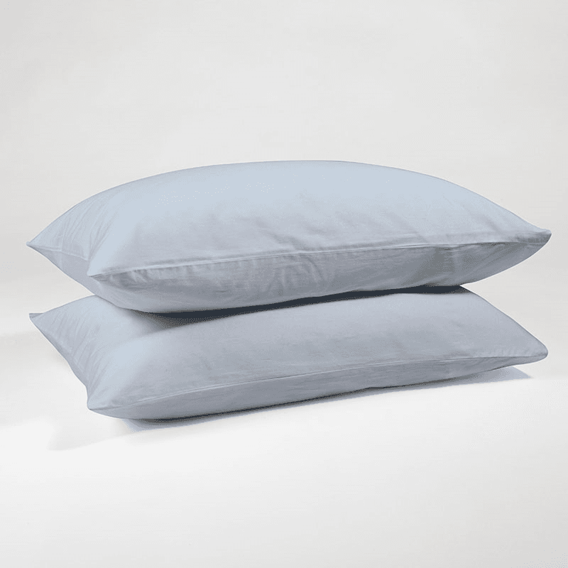 The Original 300 Thread Count Sateen Pair of Pillowcases, Nordic Sky