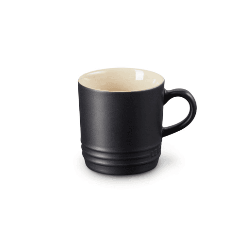 Image showing the Cappuccino Mug, Satin Black product.