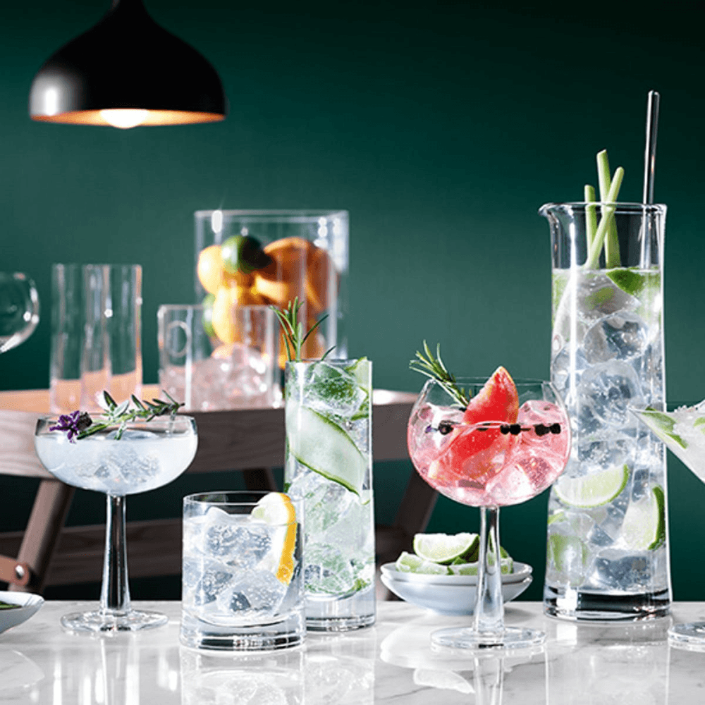 Gin Pair of highballs, 380ml, clear