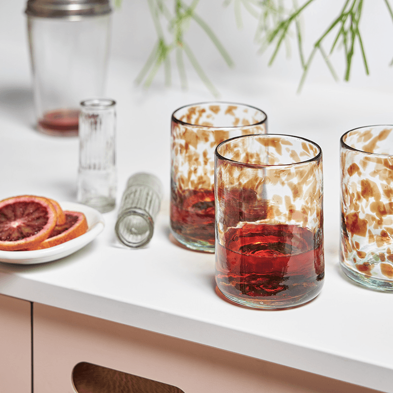 Oro Set of 2 Tumblers, Brown