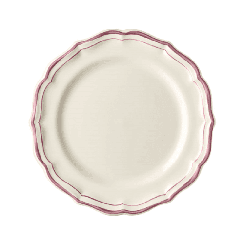 Image showing the Filet Pivoine Set of 4 Dessert Plates, D23cm product.