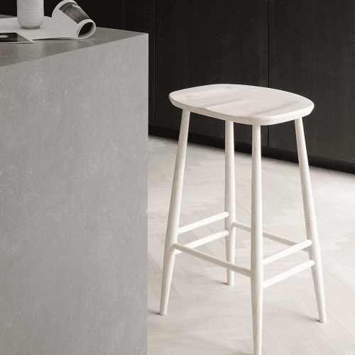 Image showing the Originals Counter Stool, L.Ercolani by Ercol, H65 x W39 x D37cm, Natural product.