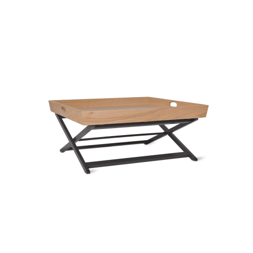 Image showing the Clockhouse Butlers Coffee Table, Natural & Carbon product.