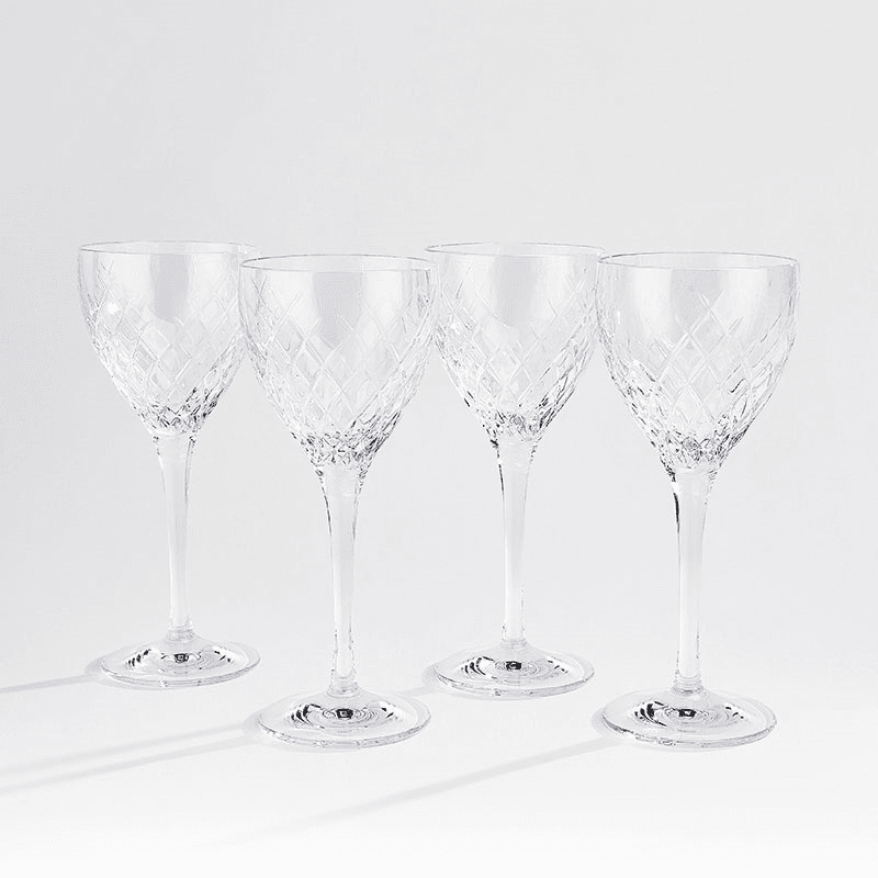 Barwell Set of 4 Wine Glasses, Clear