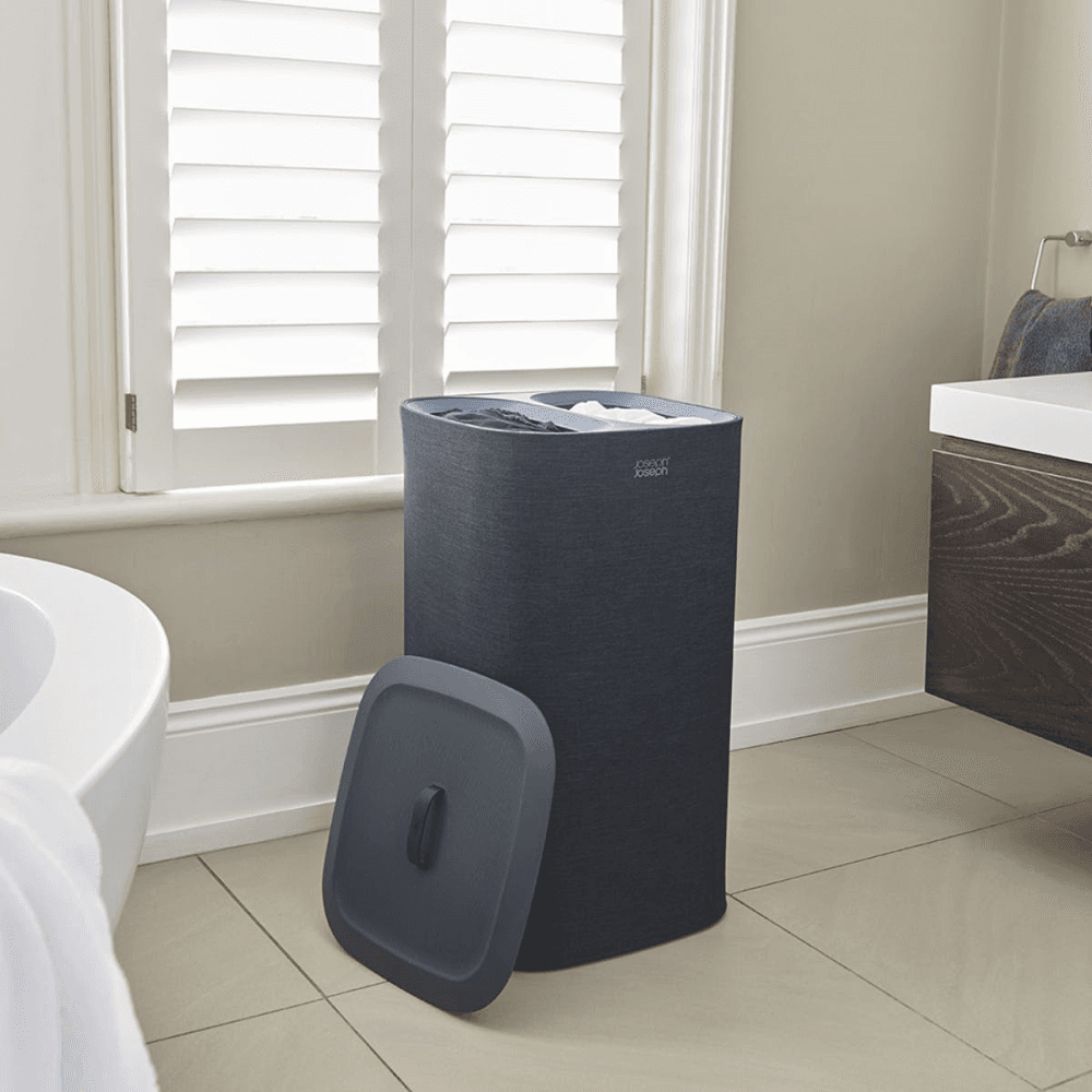 Tota Easy-Empty Laundry Basket 60 Litre Black
