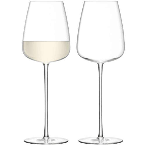 Image showing the Wine Culture Pair of white wine glasses, 490ml, clear product.