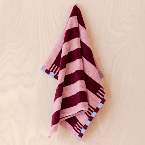 Image showing the Cotton Hand Towel, Pink product.