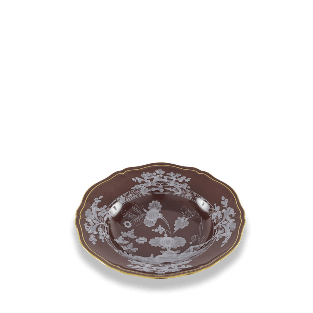 Oriente Italiano Soup Plate, Castagna