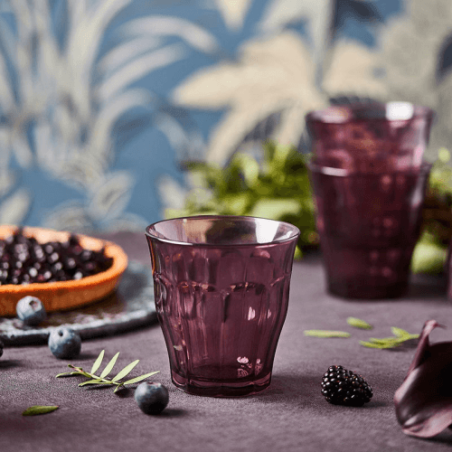 Image showing the Picardie Set of 4 Tumblers, 250ml, Plum product.