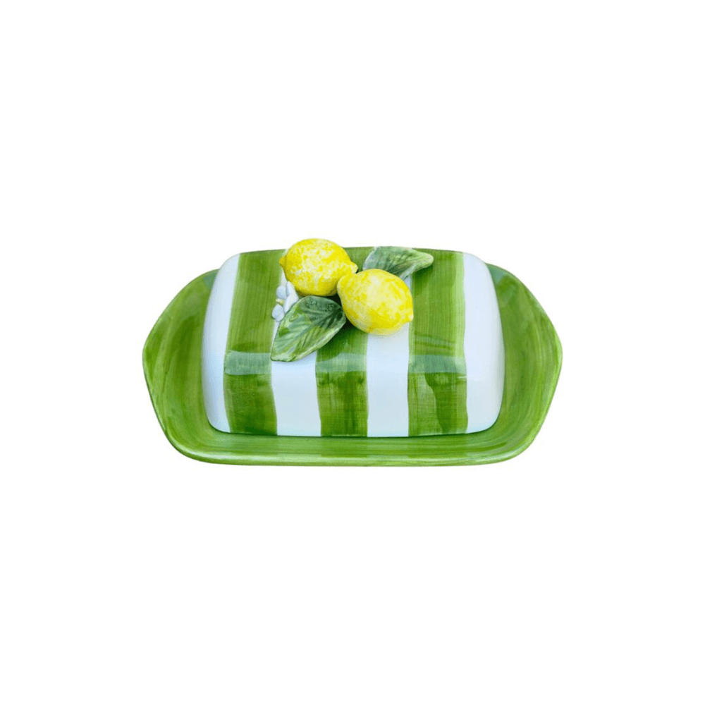 Lemon Butter Dish, Green