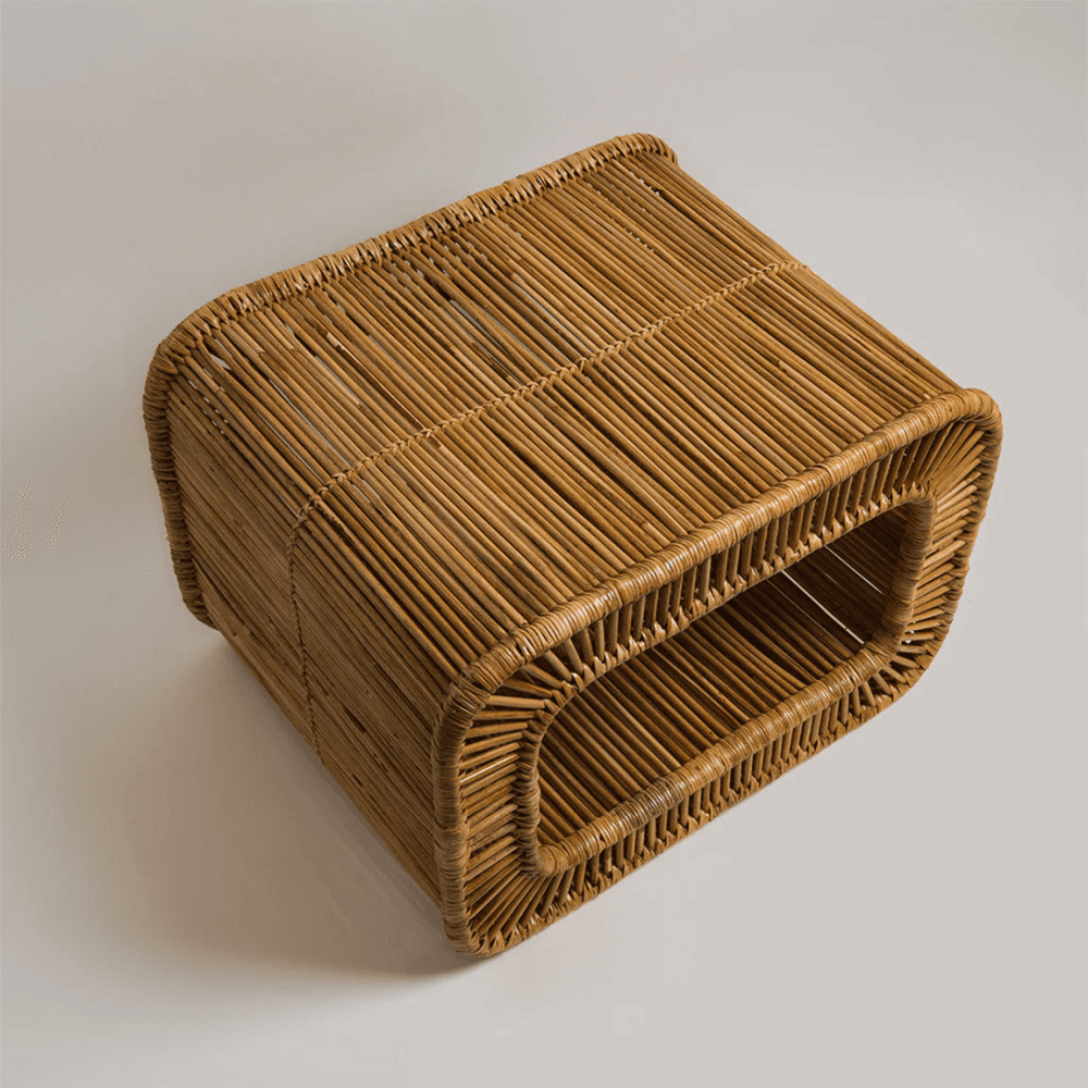 Patti Rattan Side Table, Natural