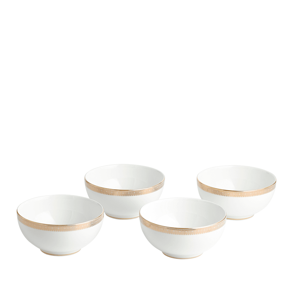 Lace 12 Piece Dinnerware Set, Gold