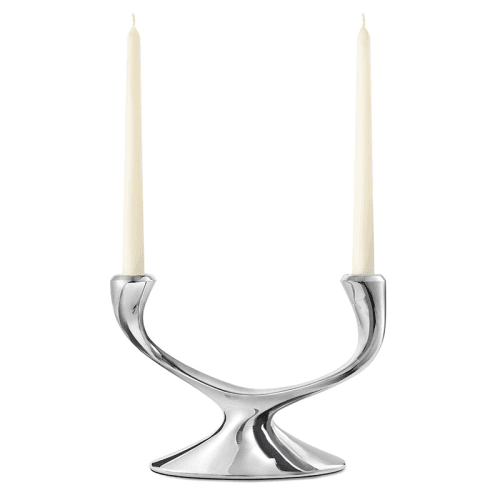 Image showing the Windrush Candelabra, H19 x W26.5cm, Stainless Steel product.