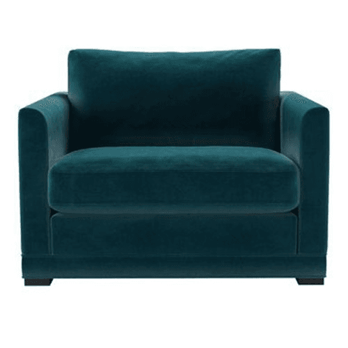 Image showing the Aissa Loveseat, H91 x W108 x D97cm, Deep Turquoise product.