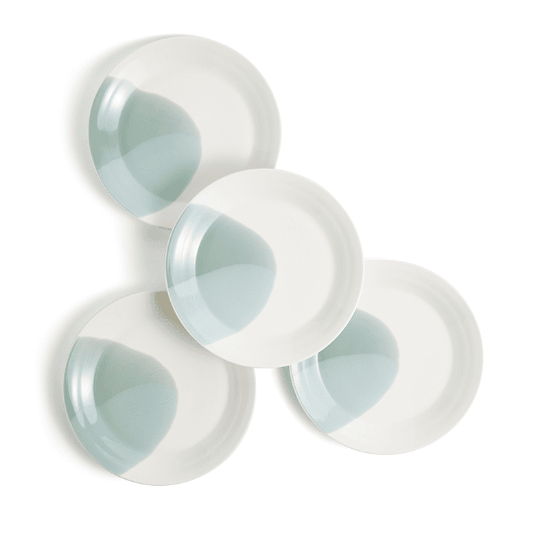 Signature 1815 Set of 4 Plates, D29cm, Green