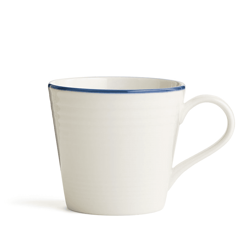 Gordon Ramsay Maze Denim Line Set of 4 Mugs, White
