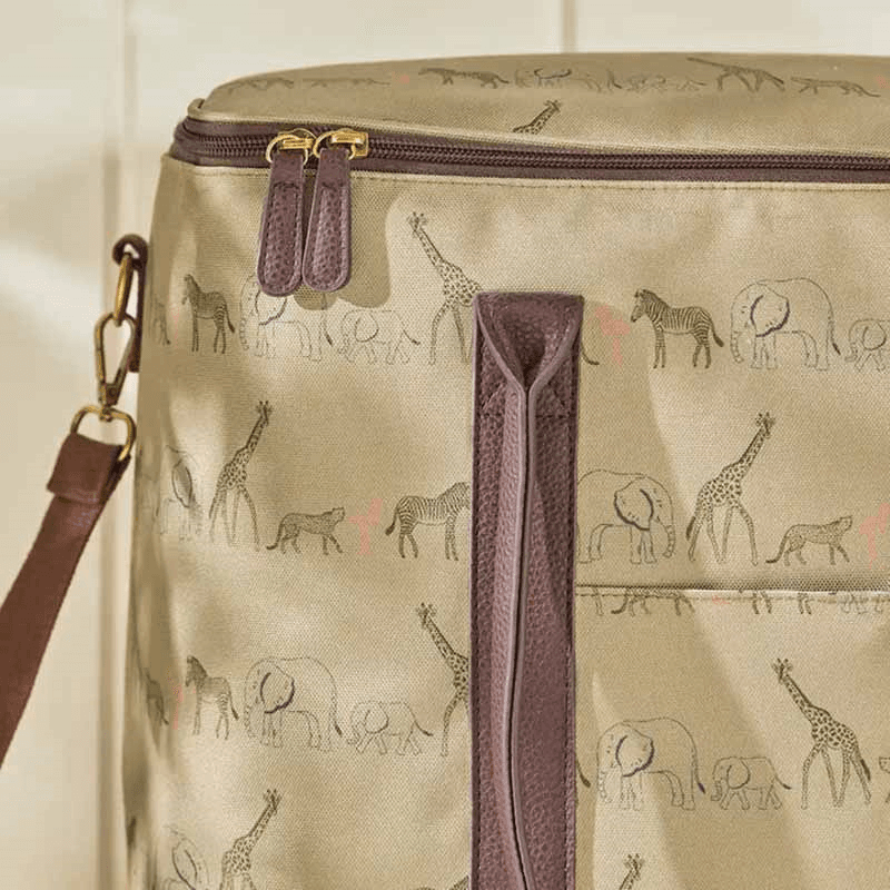 Animals of the Savannah Picnic Bag, Tan