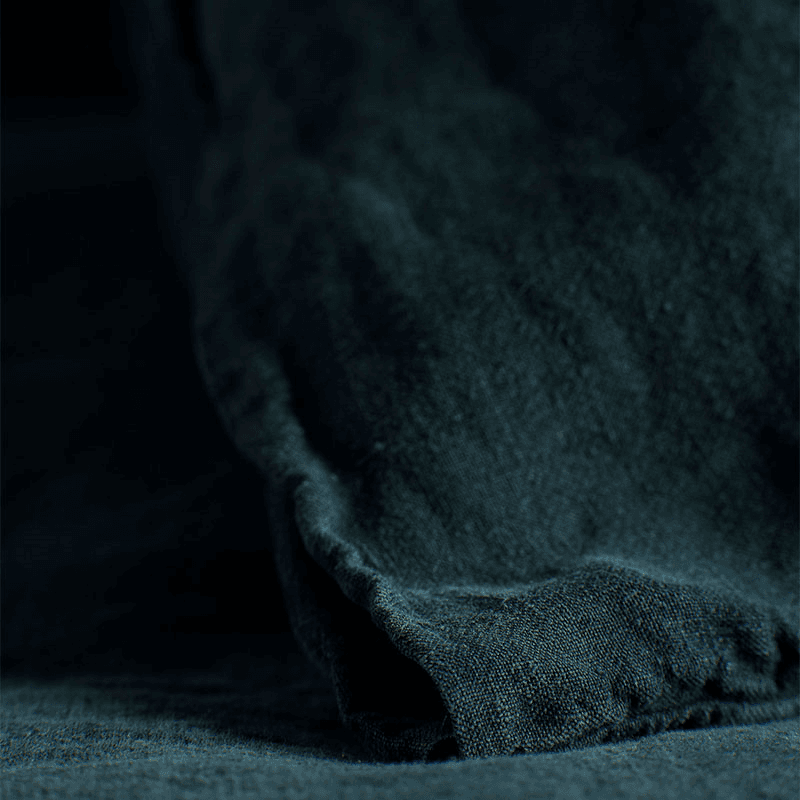 Linen Duvet Cover, Double, Darkest Spruce