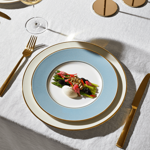 Image showing the Helia Rimmed Soup Plate, D23cm, Mint Green product.