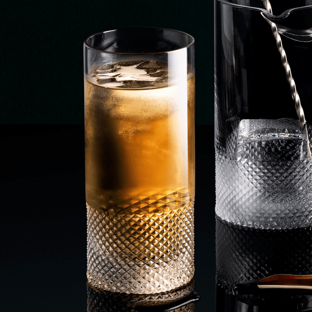 Diamond Cut Crystal Highball