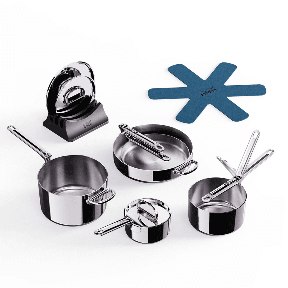 Space 5 Piece Cookware Set, Stainless Steel