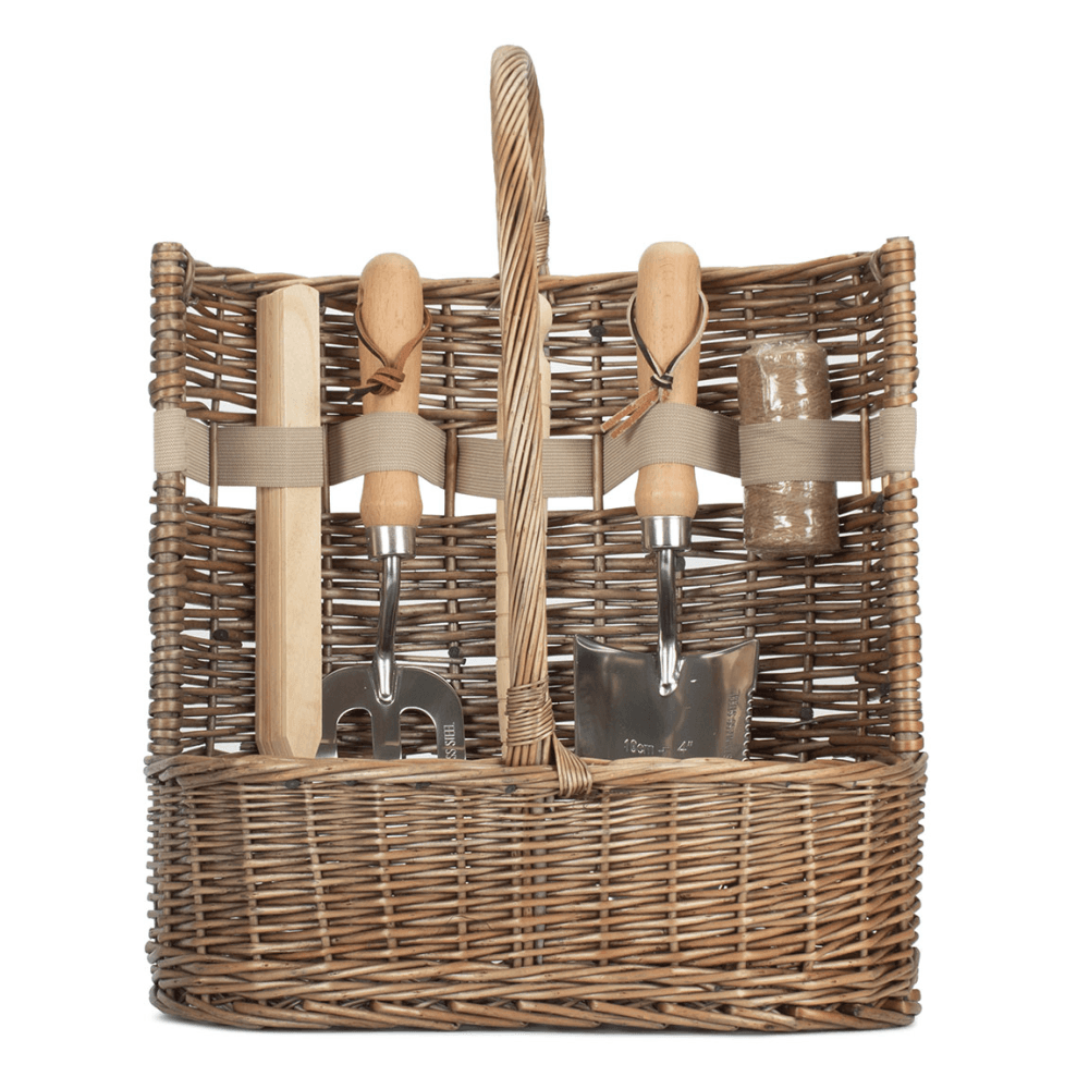 Large Antique Wash Garden Tool Basket