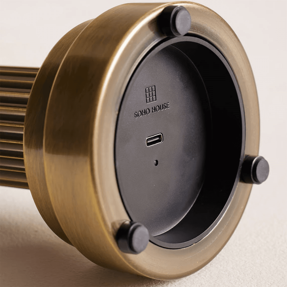 Emmie Portable Lamp, Brass