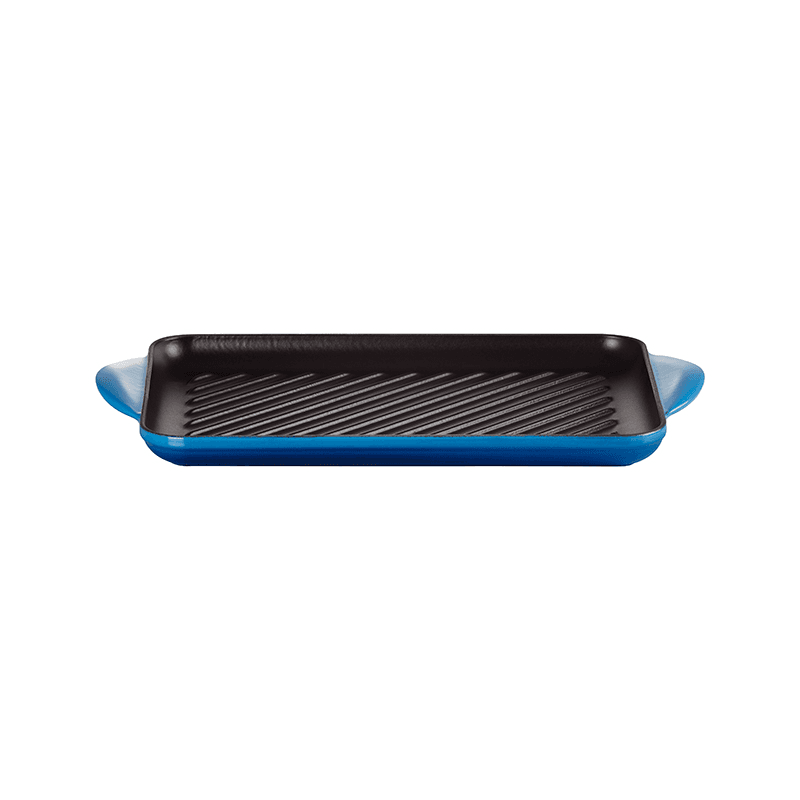 Signature Cast Iron Rectangular Grill, 32cm, Azure