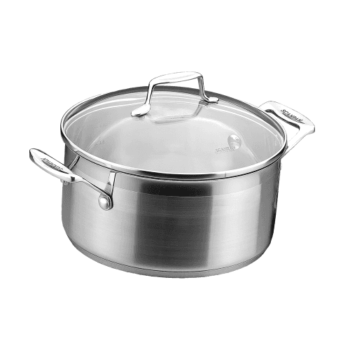 Image showing the Impact Dutch oven with lid, 2.5 litre - D18cm, Stainless Steel And Glass product.