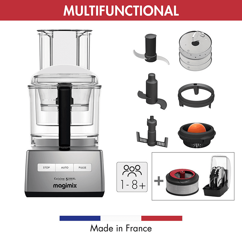 5200 XL Premium Food Processor 18714, Satin