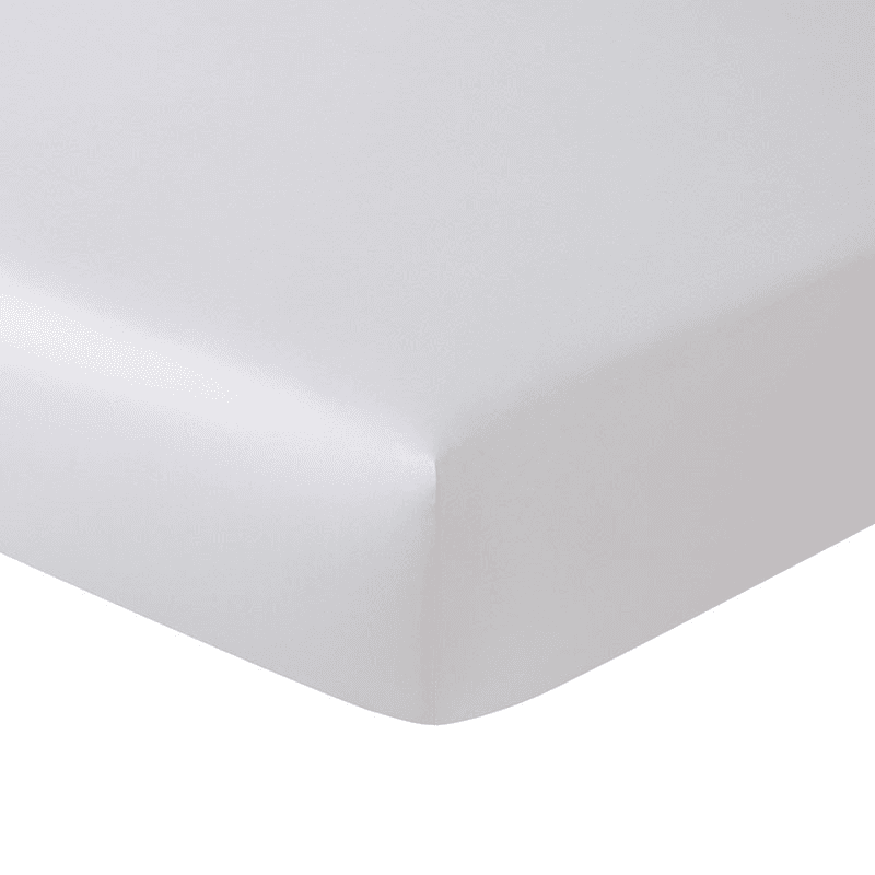 Triomphe - 300 Thread Count Cotton Sateen King fitted sheet, 150 x 200cm, Silver